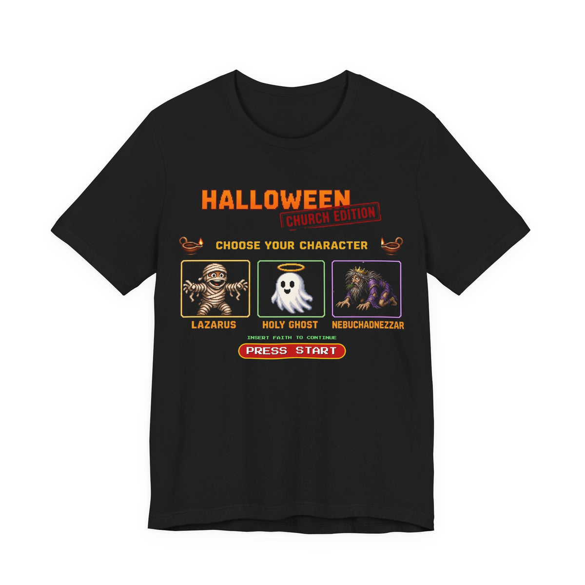 Halloween Church Edition - Choose Your Character Tee