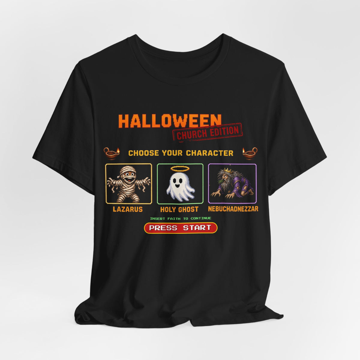 Halloween Church Edition - Choose Your Character Tee